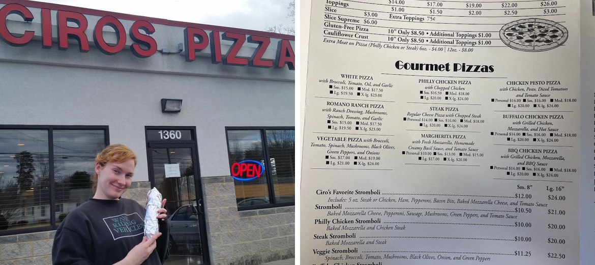 Ciro's Italian Family Restaurant Menu